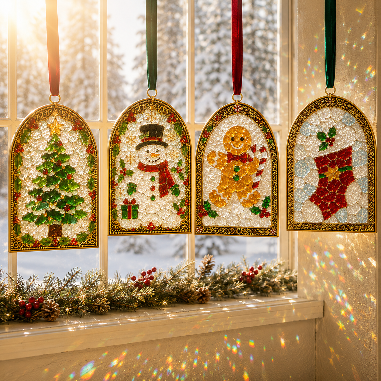 🎄Christmas Sea Glass Suncatcher DIY Kit