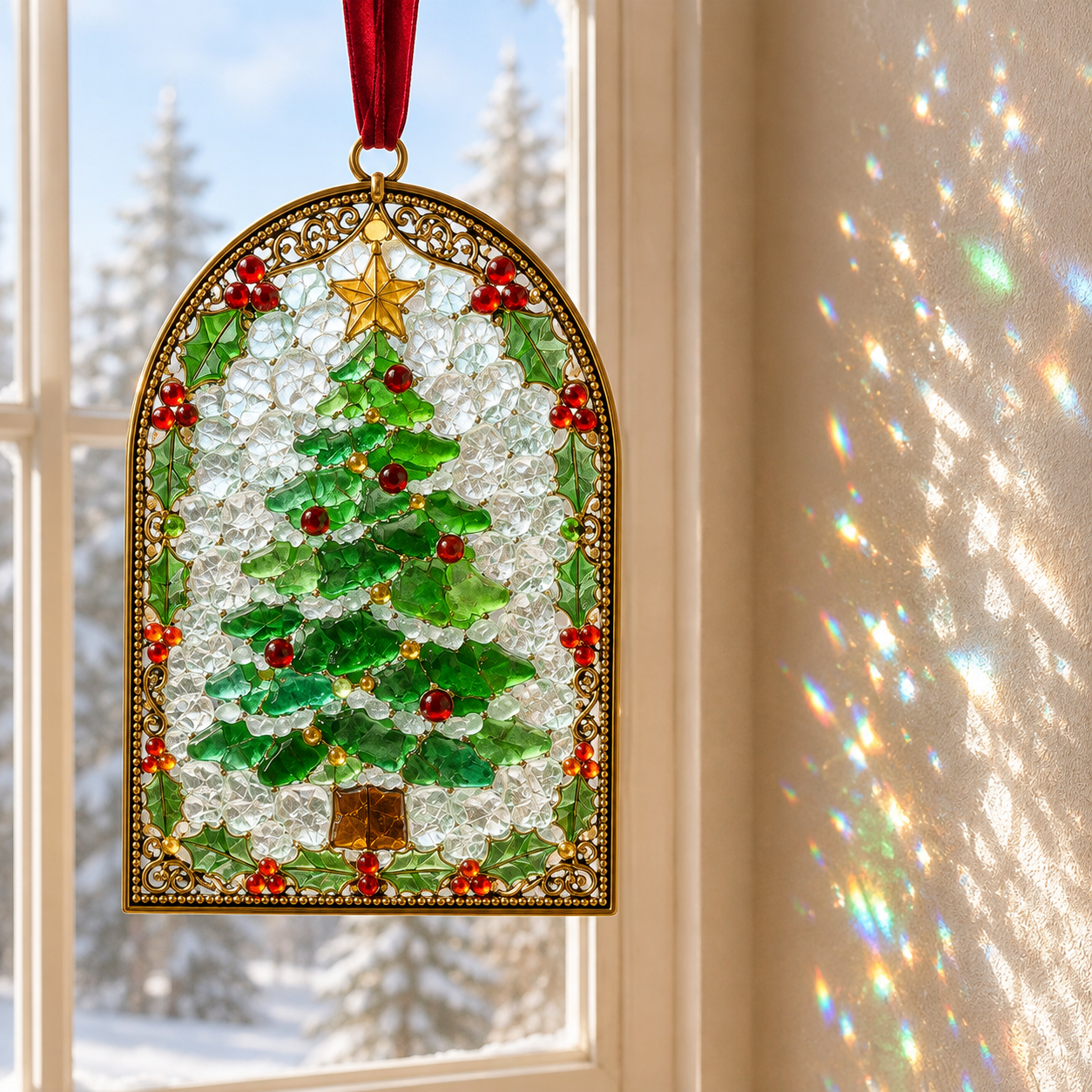 🎄Christmas Sea Glass Suncatcher DIY Kit