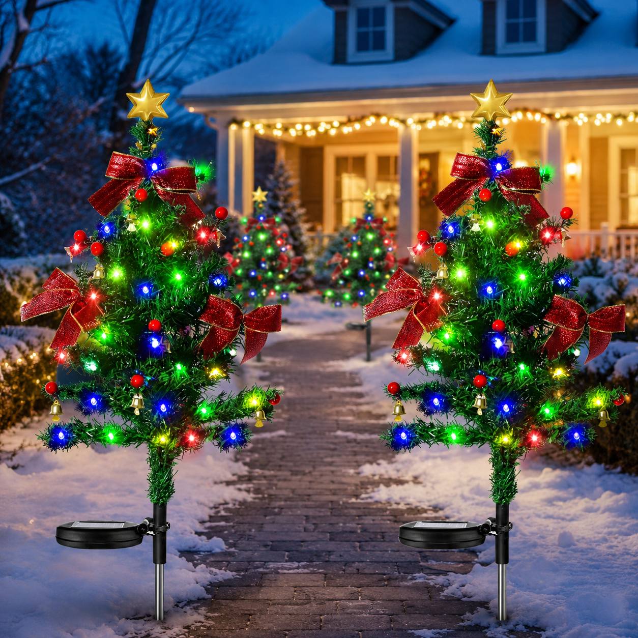 Last day 70%OFF🎄Solar Christmas Trees Lights Outdoor Decoration Waterproof
