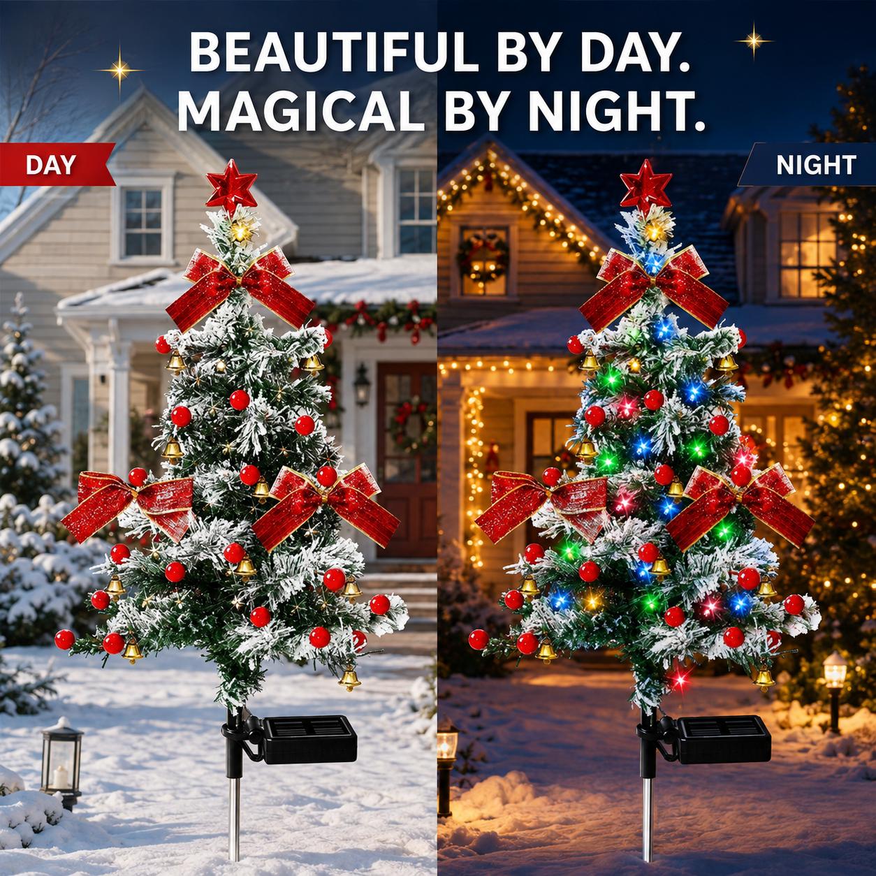 Last day 70%OFF🎄Solar Christmas Trees Lights Outdoor Decoration Waterproof