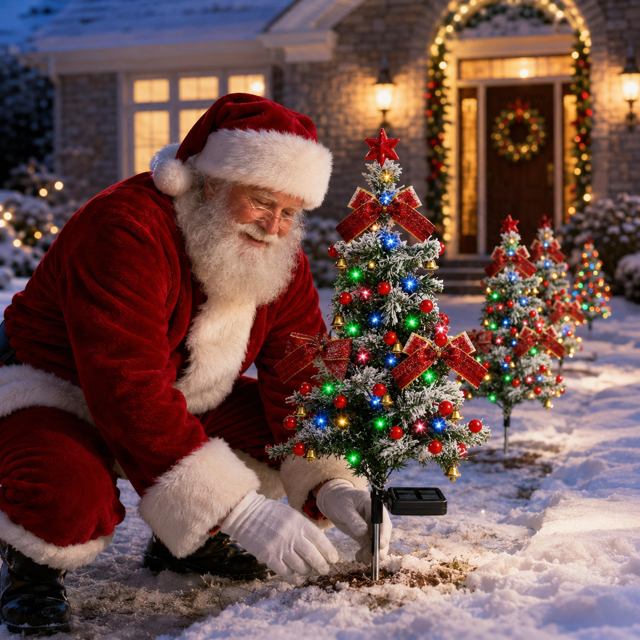 Last day 70%OFF🎄Solar Christmas Trees Lights Outdoor Decoration Waterproof