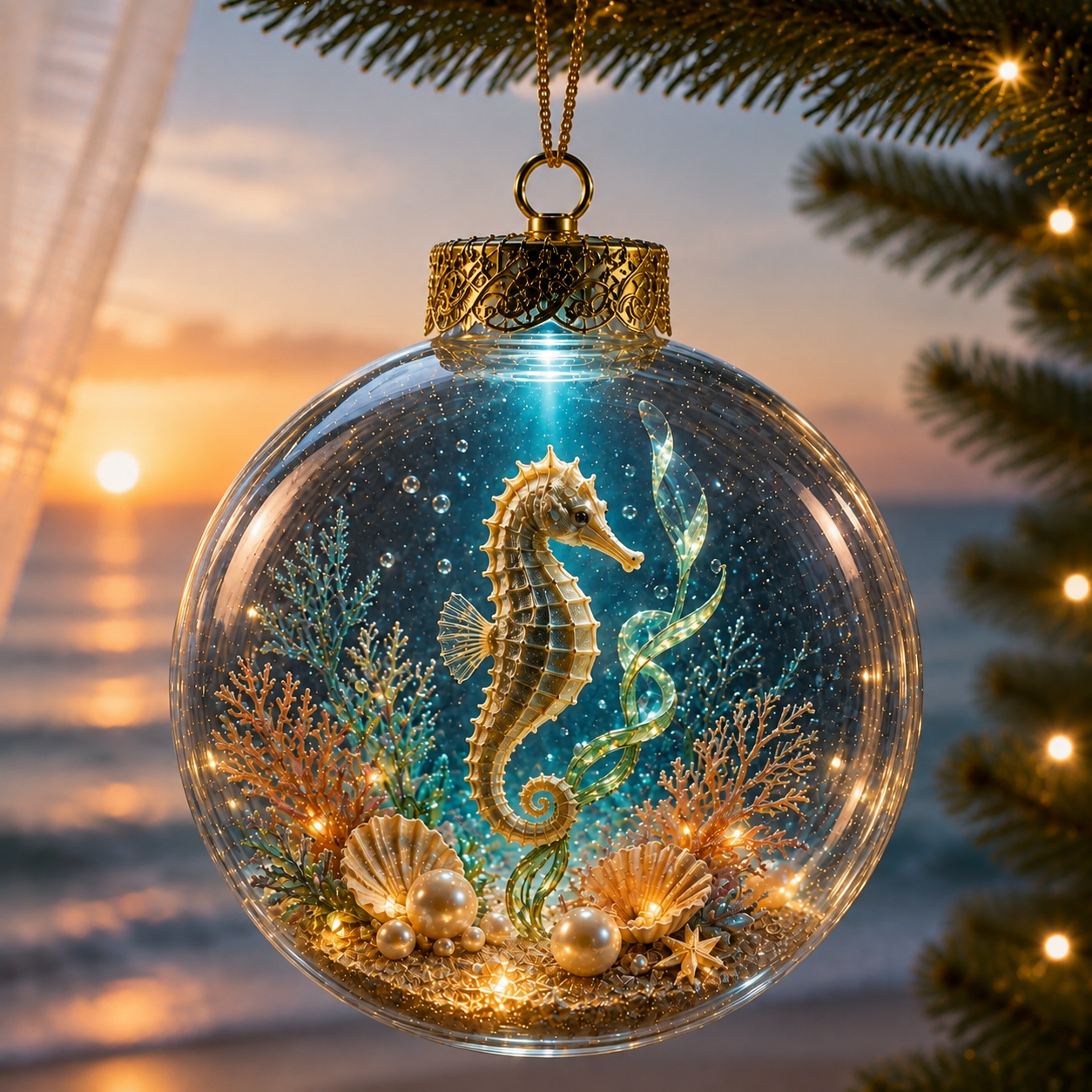 💙✨Ocean Series Illuminated 3D Model Decorations