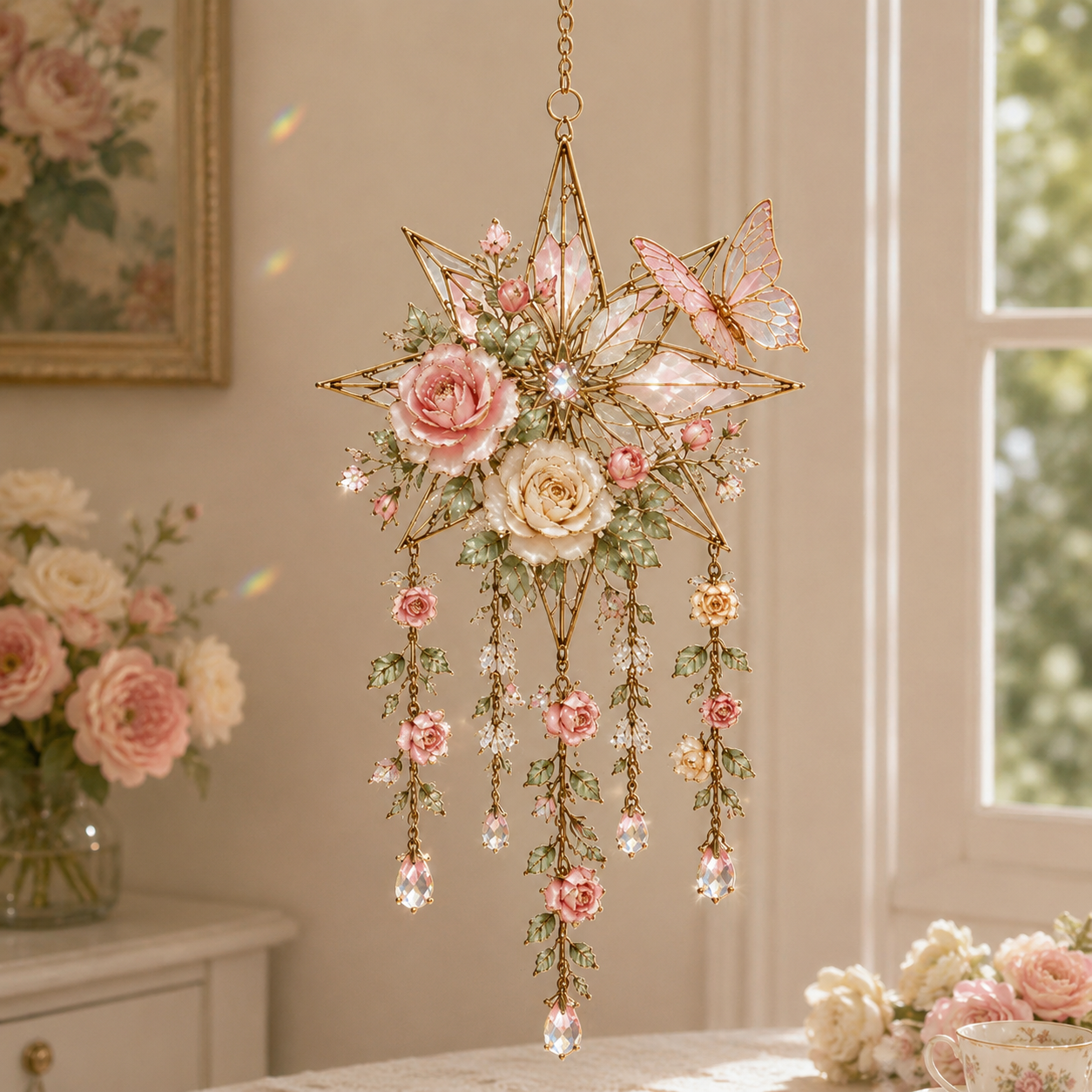 🔥Last Day 70% OFF - 🌸Crystal Garden Suncatcher