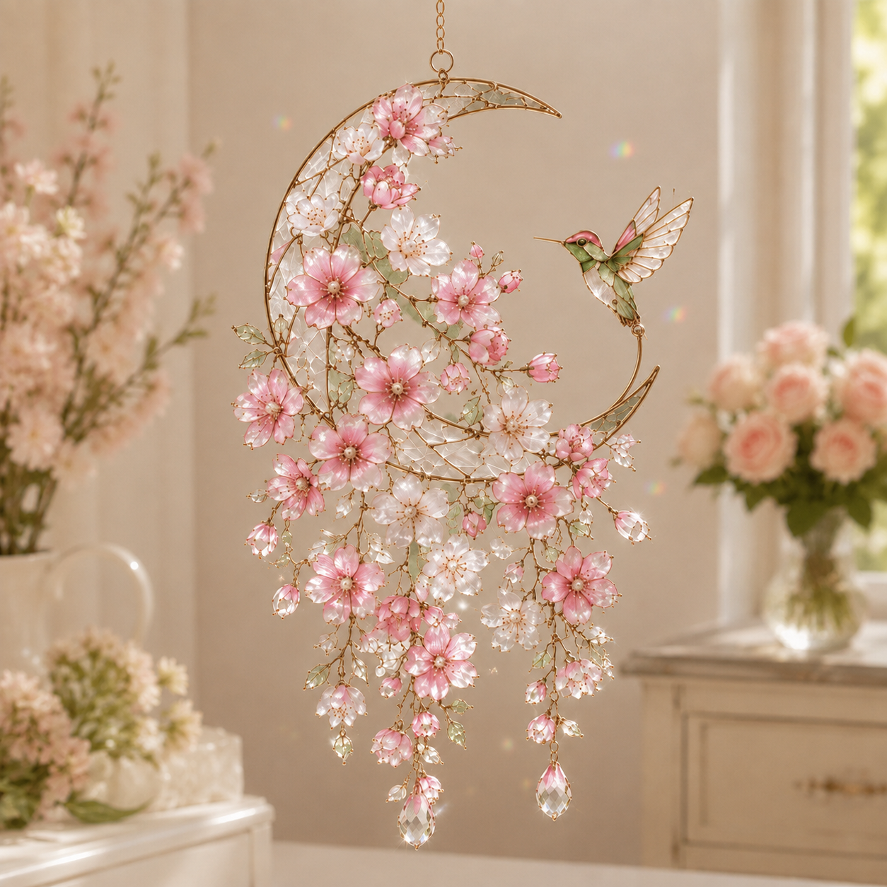🔥Last Day 70% OFF - 🌸Crystal Garden Suncatcher