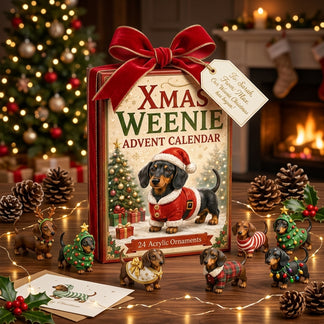 2026 Christmas Countdown Advent Calendar – 24 Unique Ornament Surprises