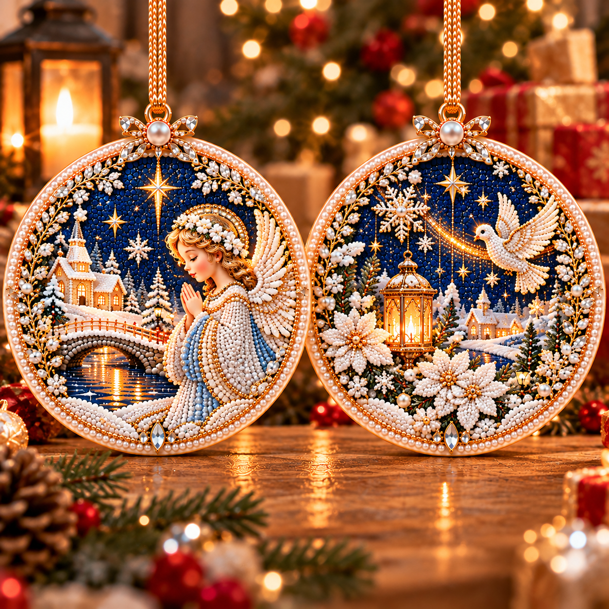 🔥 Holiday Sale: 70% OFF-🎄 2-in-1 DIY Double-Sided Christmas Diamond Art Ornament Kit – Handmade Holiday Tree Decoration & Keepsake Gift