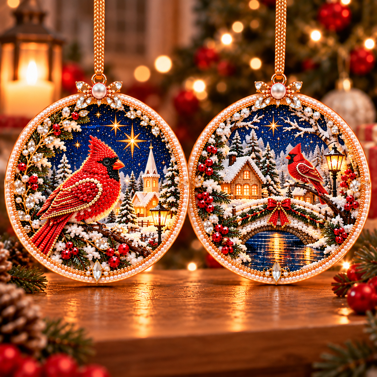 🔥 Holiday Sale: 70% OFF-🎄 2-in-1 DIY Double-Sided Christmas Diamond Art Ornament Kit – Handmade Holiday Tree Decoration & Keepsake Gift