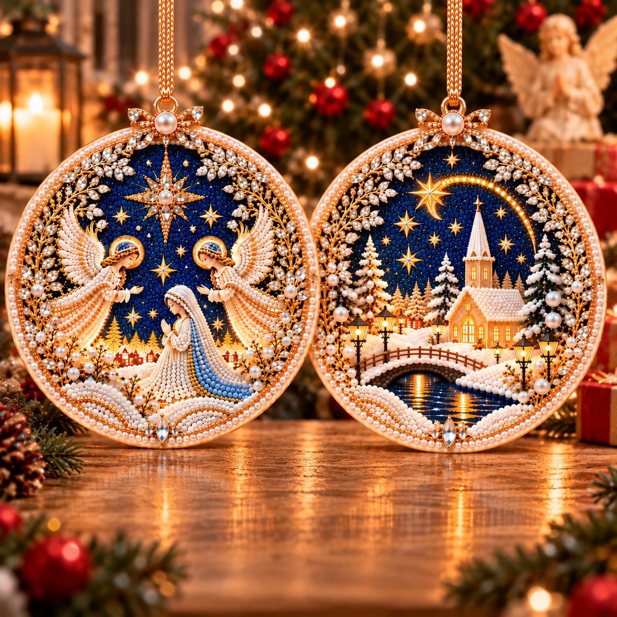🔥 Holiday Sale: 70% OFF-🎄 2-in-1 DIY Double-Sided Christmas Diamond Art Ornament Kit – Handmade Holiday Tree Decoration & Keepsake Gift
