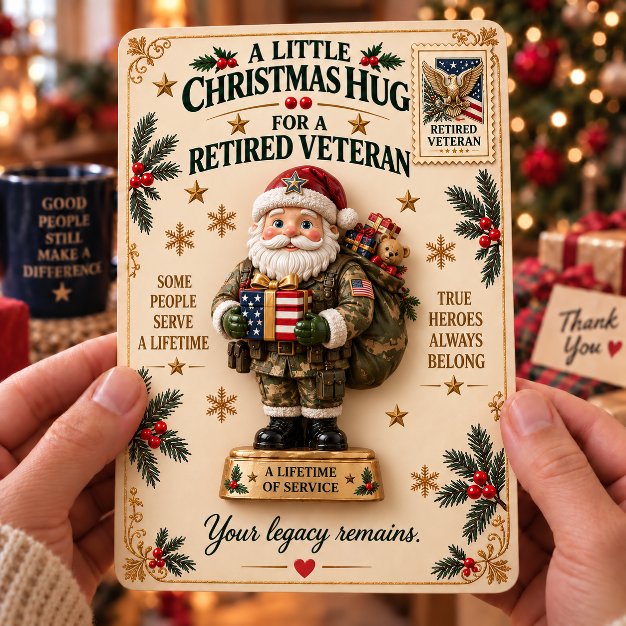 ✨Last Day 70% OFF –A CHRISTMAS GIFT MADE FOR THEIR STORY |🎄 Christmas Retirement Pocket Hug Keepsake Collection