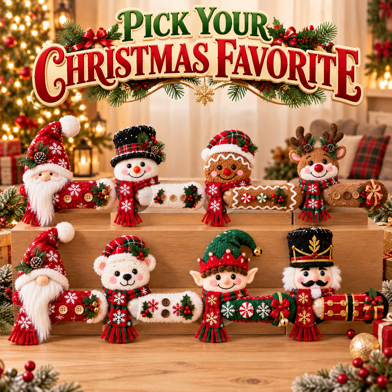 🎄LAST DAY 70% OFF- Christmas Character Door Handle Covers