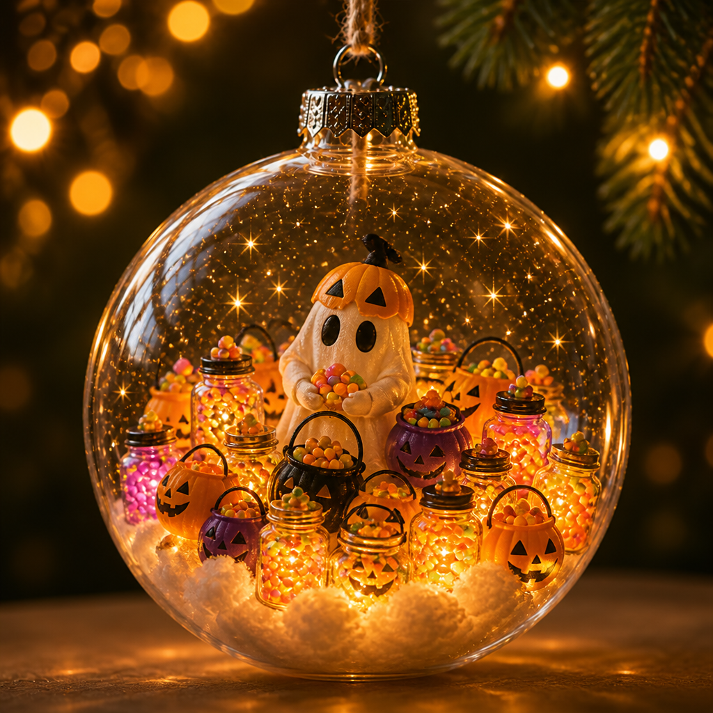 🎃 Halloween Limited Edition – Light-Up Ornament Collection