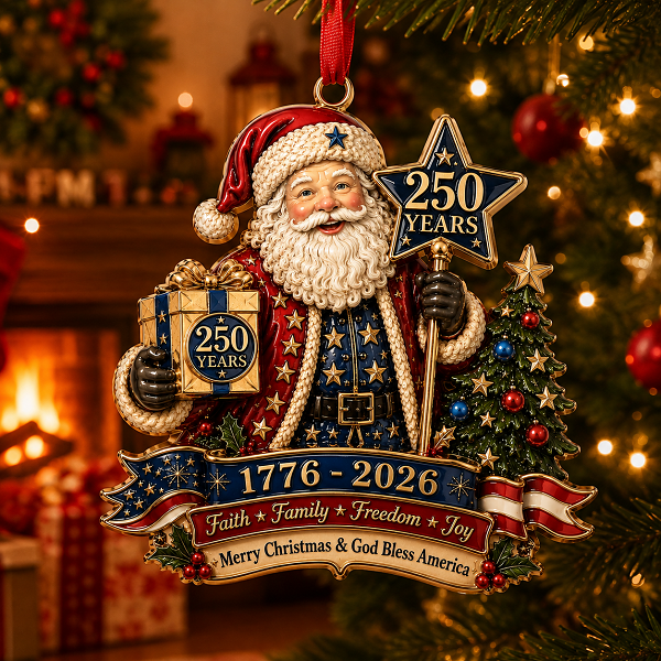 ⚡️Last Day 49% OFF-2026 America 250 Years Christmas Ornament Collection