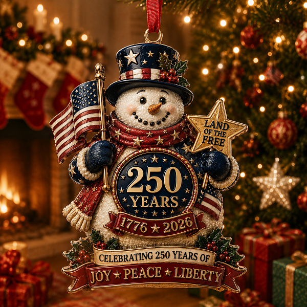 ⚡️Last Day 49% OFF-2026 America 250 Years Christmas Ornament Collection