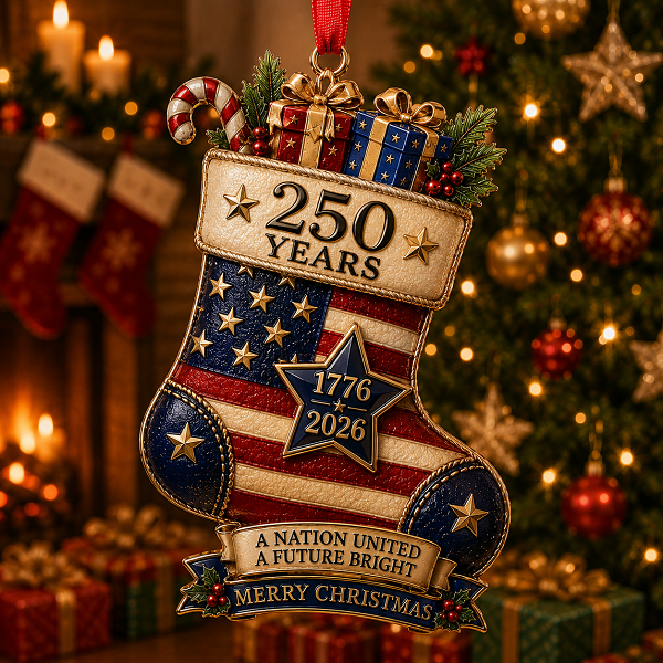 ⚡️Last Day 49% OFF-2026 America 250 Years Christmas Ornament Collection
