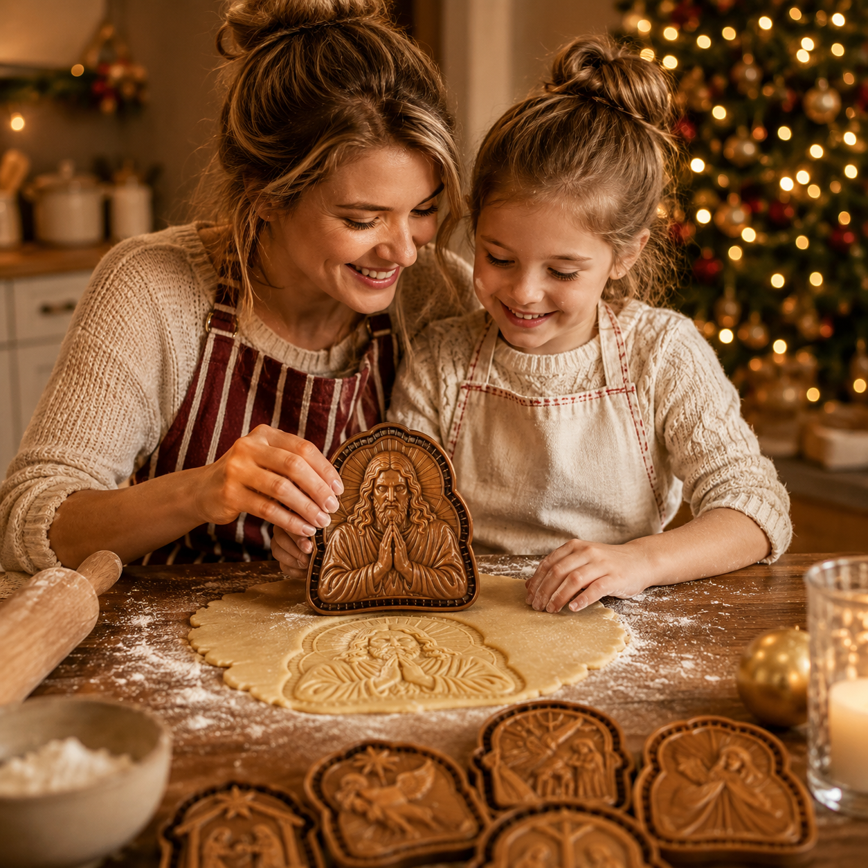 🎁us Last Day Promo: 49% OFF ✝️ Faith & Nativity Christmas Mini Pie Mold Collection