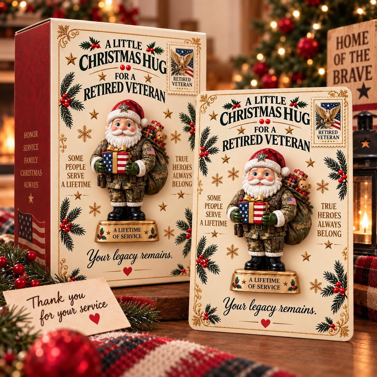 ✨Last Day 70% OFF –A CHRISTMAS GIFT MADE FOR THEIR STORY |🎄 Christmas Retirement Pocket Hug Keepsake Collection