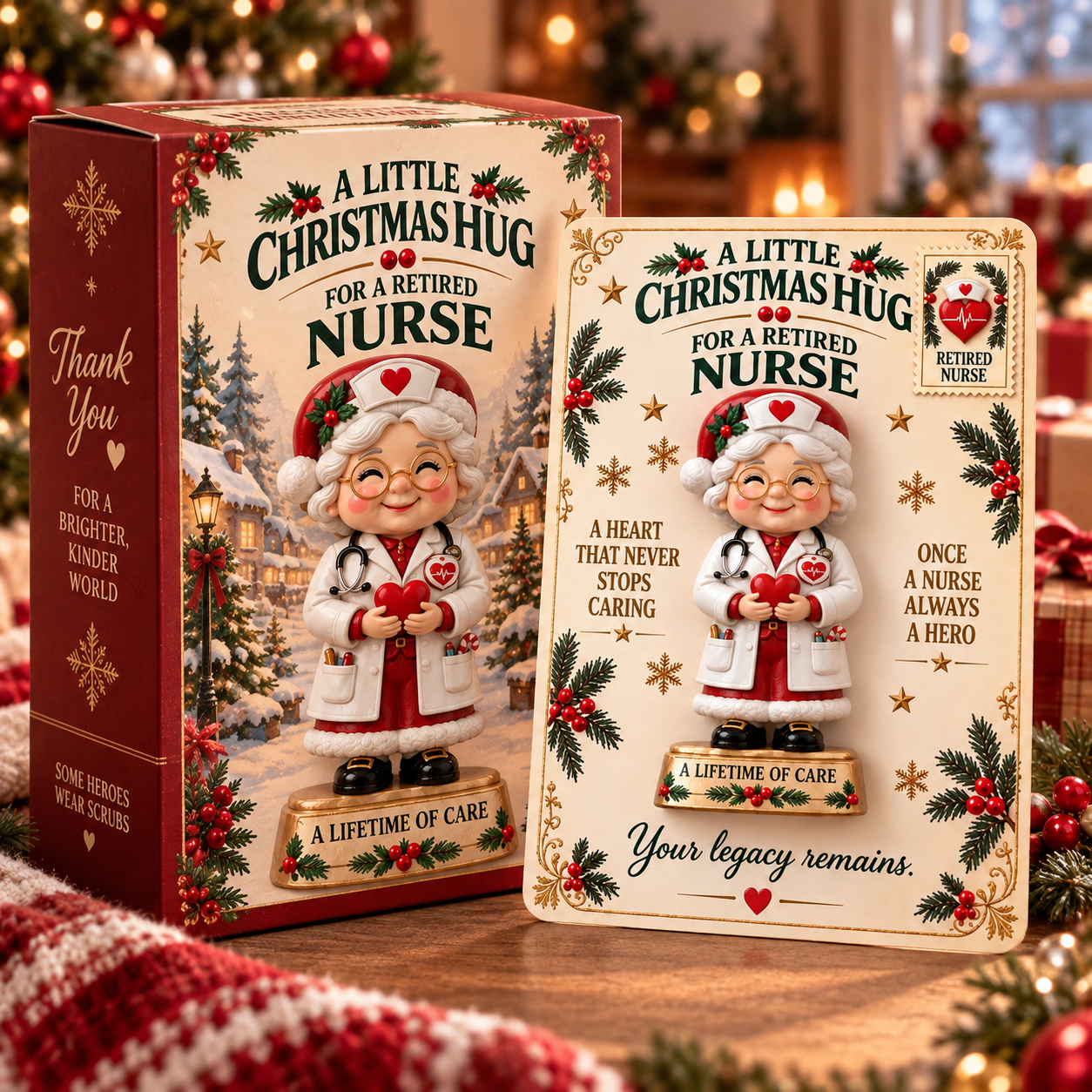 ✨Last Day 70% OFF –A CHRISTMAS GIFT MADE FOR THEIR STORY |🎄 Christmas Retirement Pocket Hug Keepsake Collection