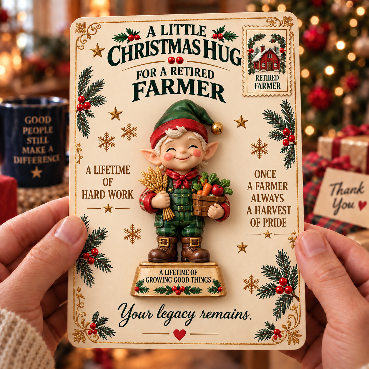 ✨Last Day 70% OFF –A CHRISTMAS GIFT MADE FOR THEIR STORY |🎄 Christmas Retirement Pocket Hug Keepsake Collection