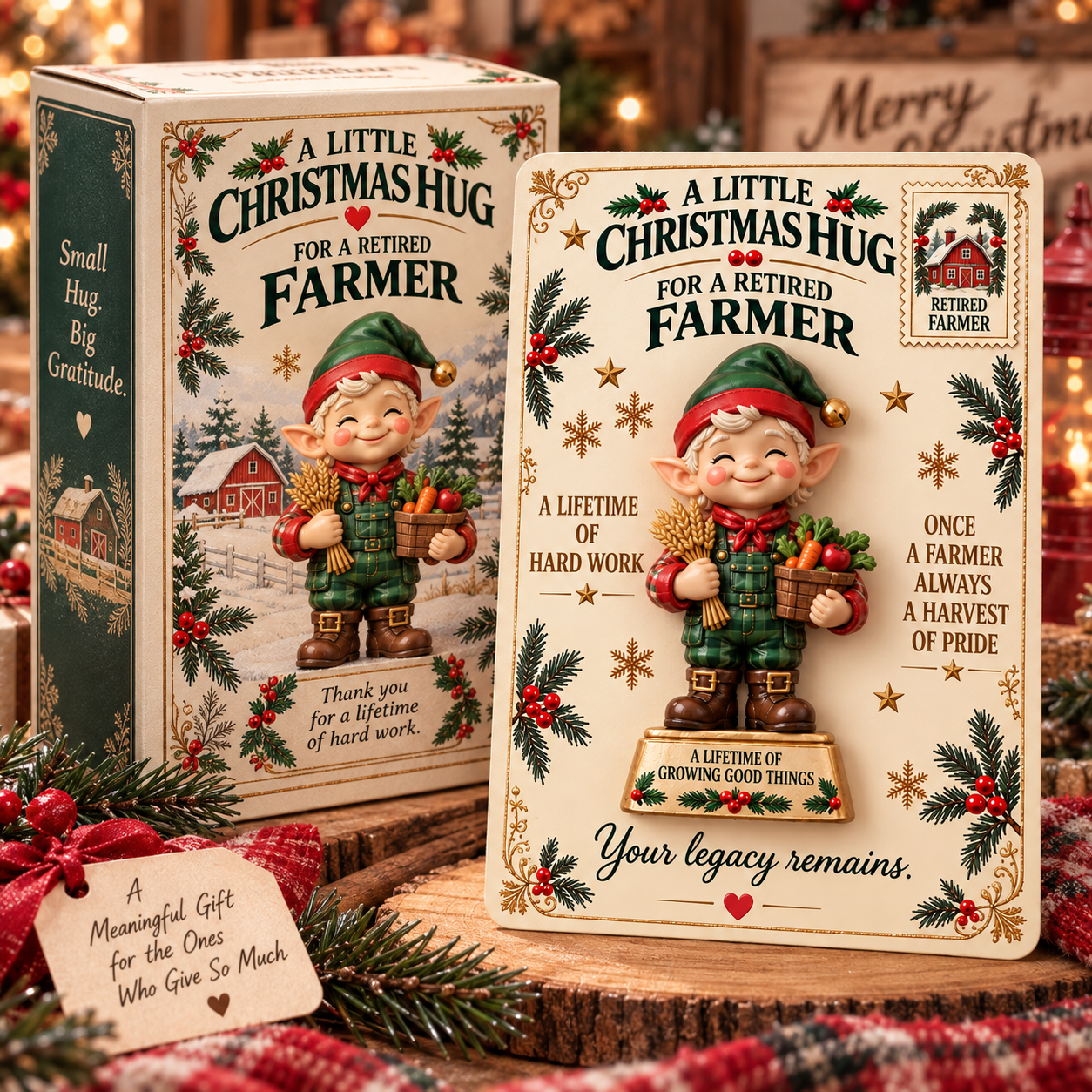 ✨Last Day 70% OFF –A CHRISTMAS GIFT MADE FOR THEIR STORY |🎄 Christmas Retirement Pocket Hug Keepsake Collection