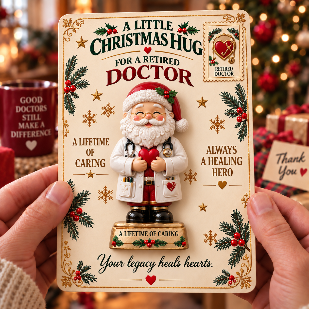 ✨Last Day 70% OFF –A CHRISTMAS GIFT MADE FOR THEIR STORY |🎄 Christmas Retirement Pocket Hug Keepsake Collection