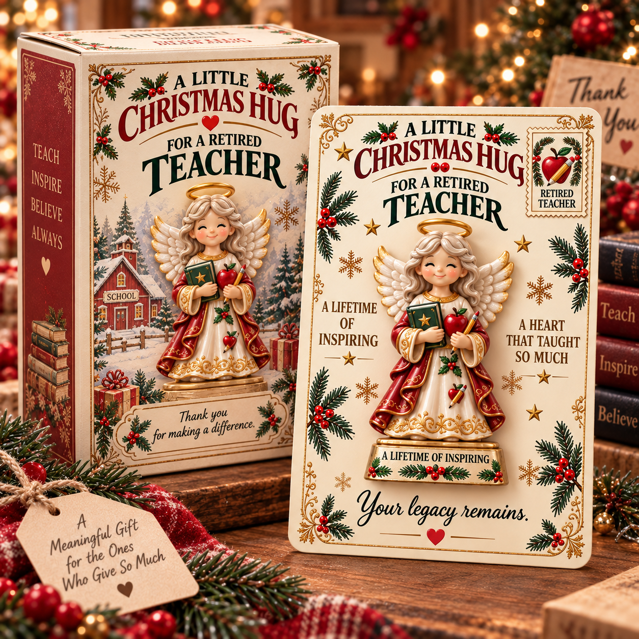 ✨Last Day 70% OFF –A CHRISTMAS GIFT MADE FOR THEIR STORY |🎄 Christmas Retirement Pocket Hug Keepsake Collection