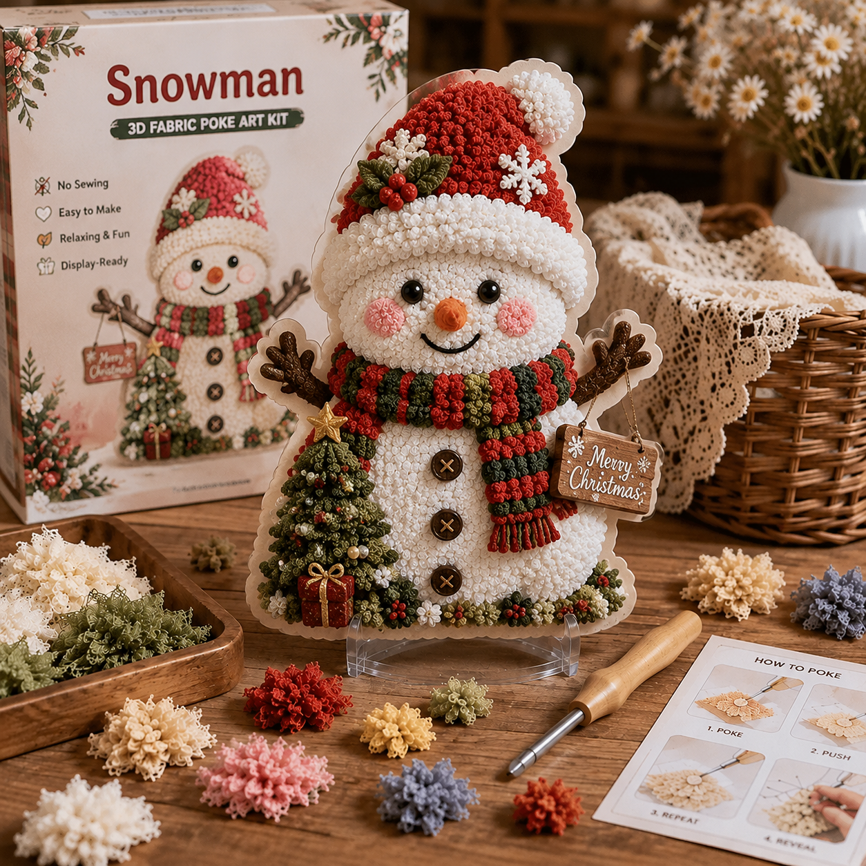 🔥Last Day 49% OFF -Plymagic DIY Poke Art Kit - Christmas Collection