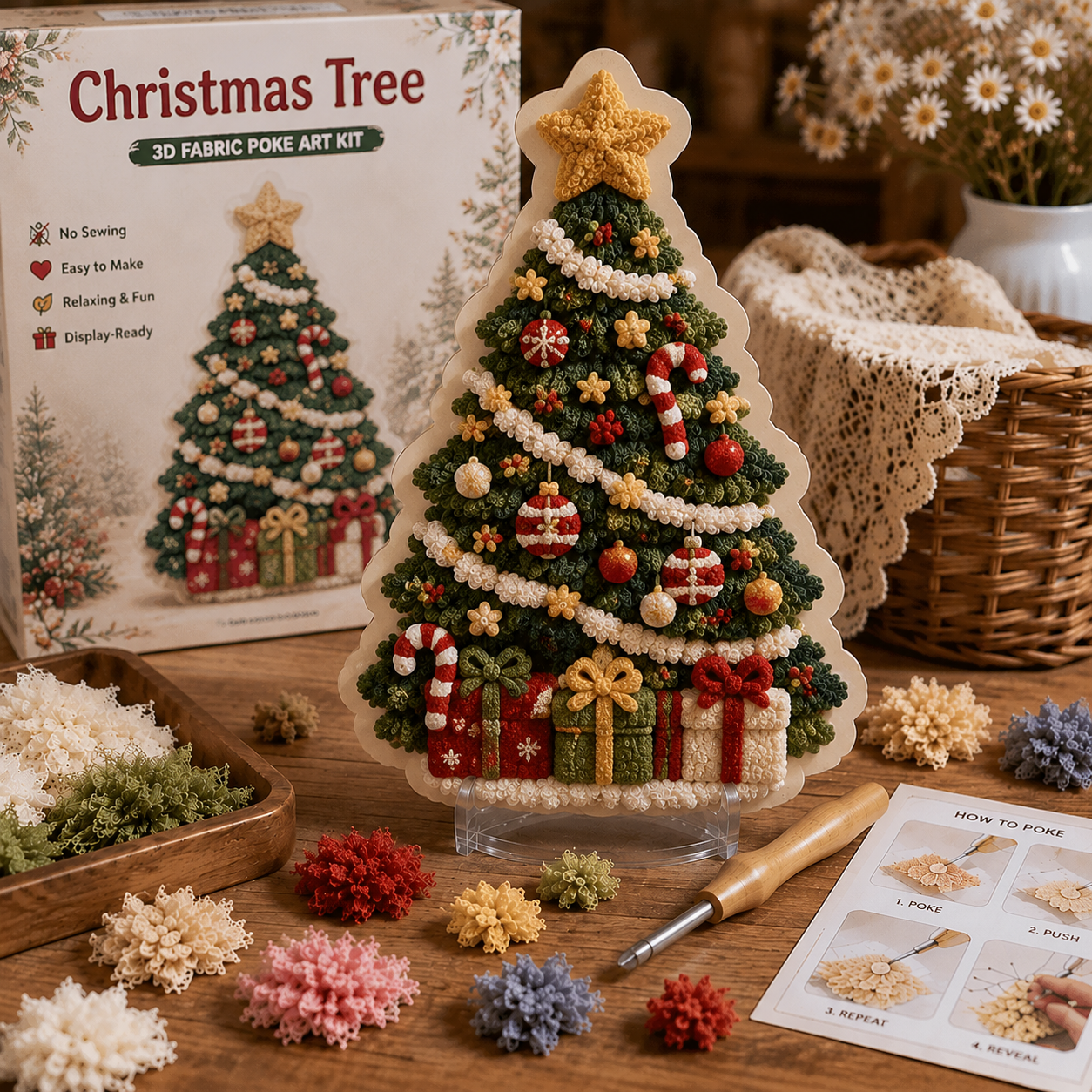 🔥Last Day 49% OFF -Plymagic DIY Poke Art Kit - Christmas Collection