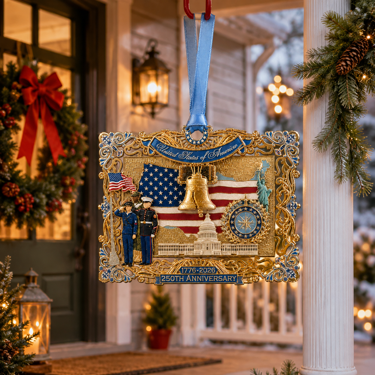 🔥Last Day 49% OFF -🇺🇸 250th Anniversary Liberty Heritage Christmas Hanging Ornament