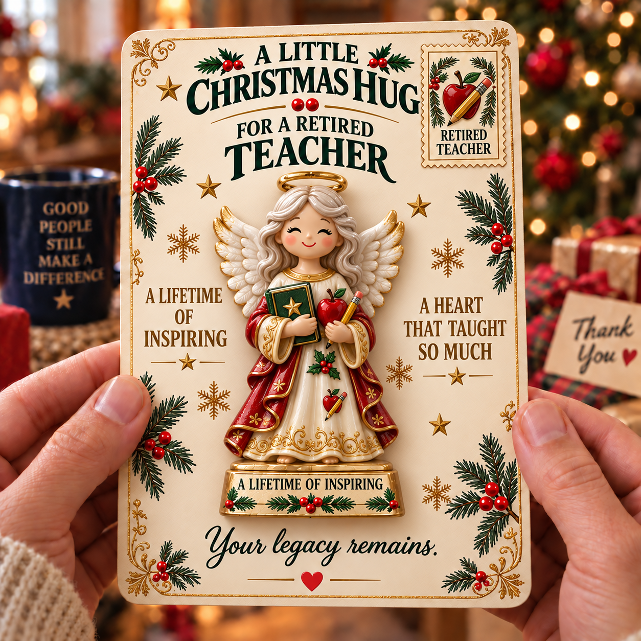 ✨Last Day 70% OFF –A CHRISTMAS GIFT MADE FOR THEIR STORY |🎄 Christmas Retirement Pocket Hug Keepsake Collection