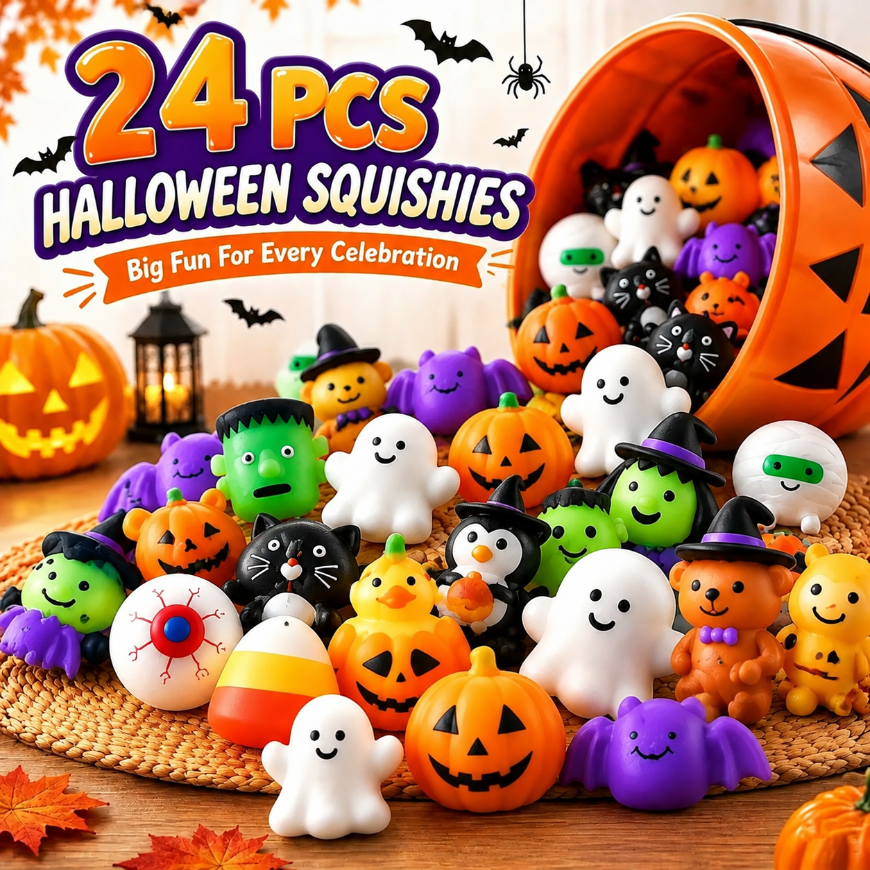 🔥Last Day 49% OFF - 🎃 Halloween Mochi Squishy Toys