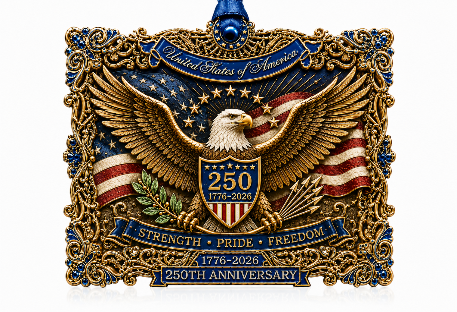 🔥Last Day 49% OFF -🇺🇸 250th Anniversary Liberty Heritage Christmas Hanging Ornament