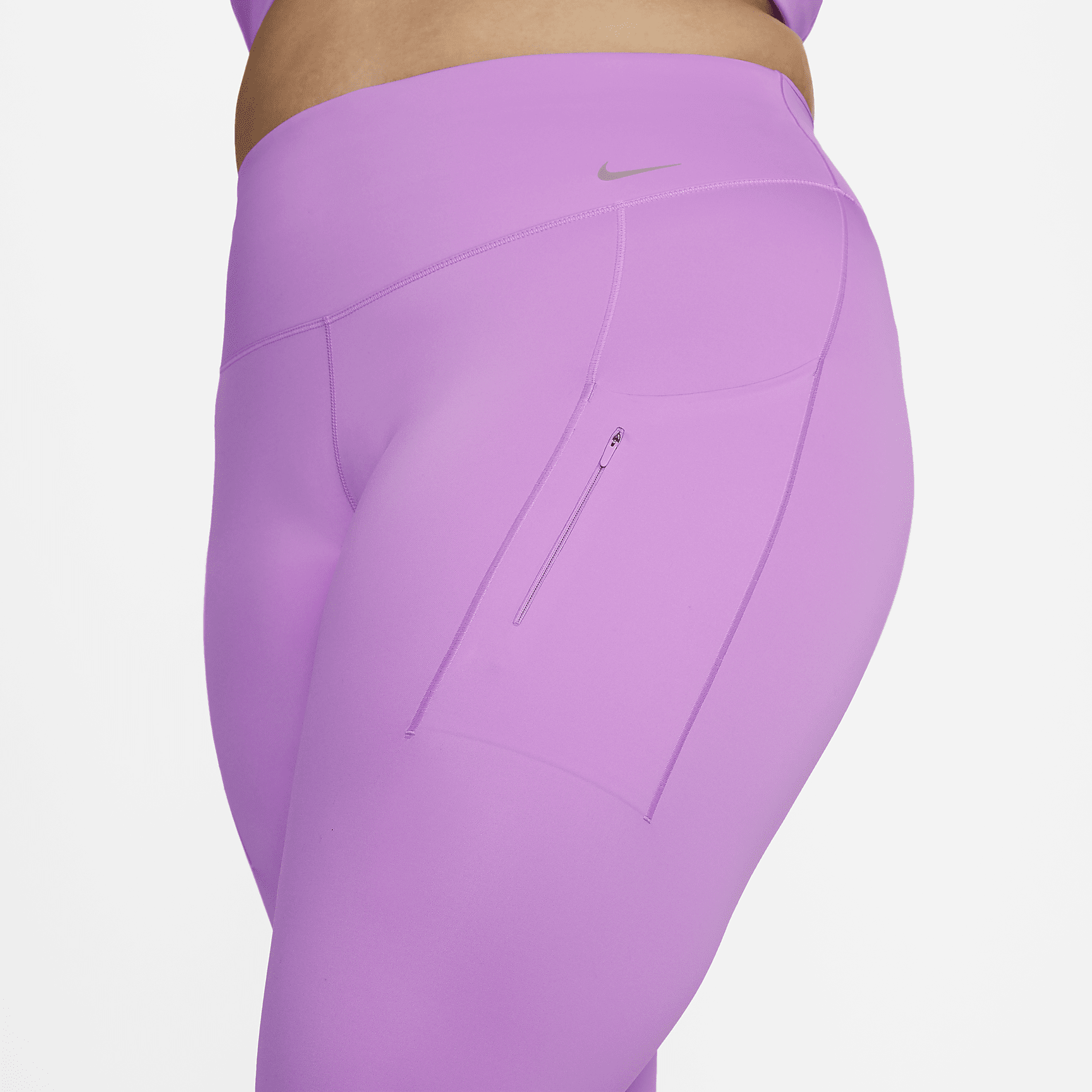 Go - Women's Firm-Support High-Waisted Cropped Leggings with Pockets (Plus Size)