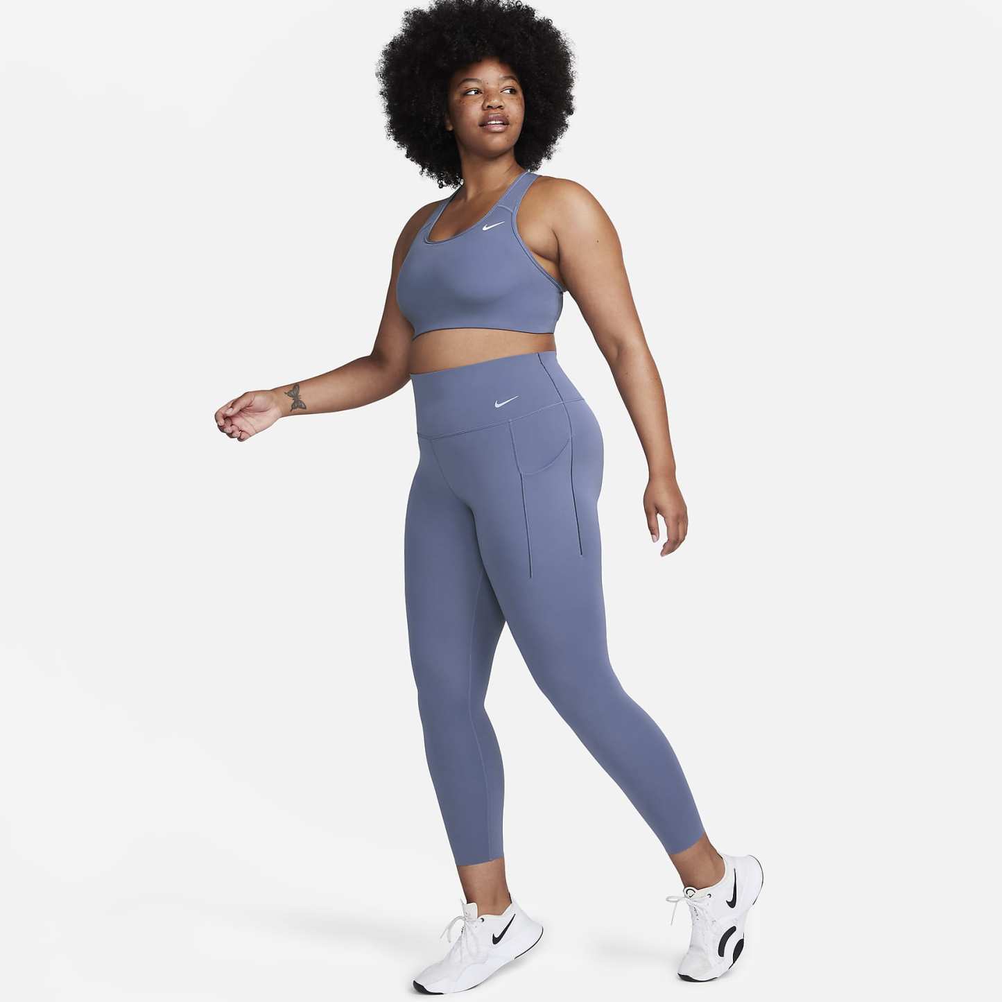 Universa - Women's Medium-Support High-Waisted 7/8 Leggings with Pockets
