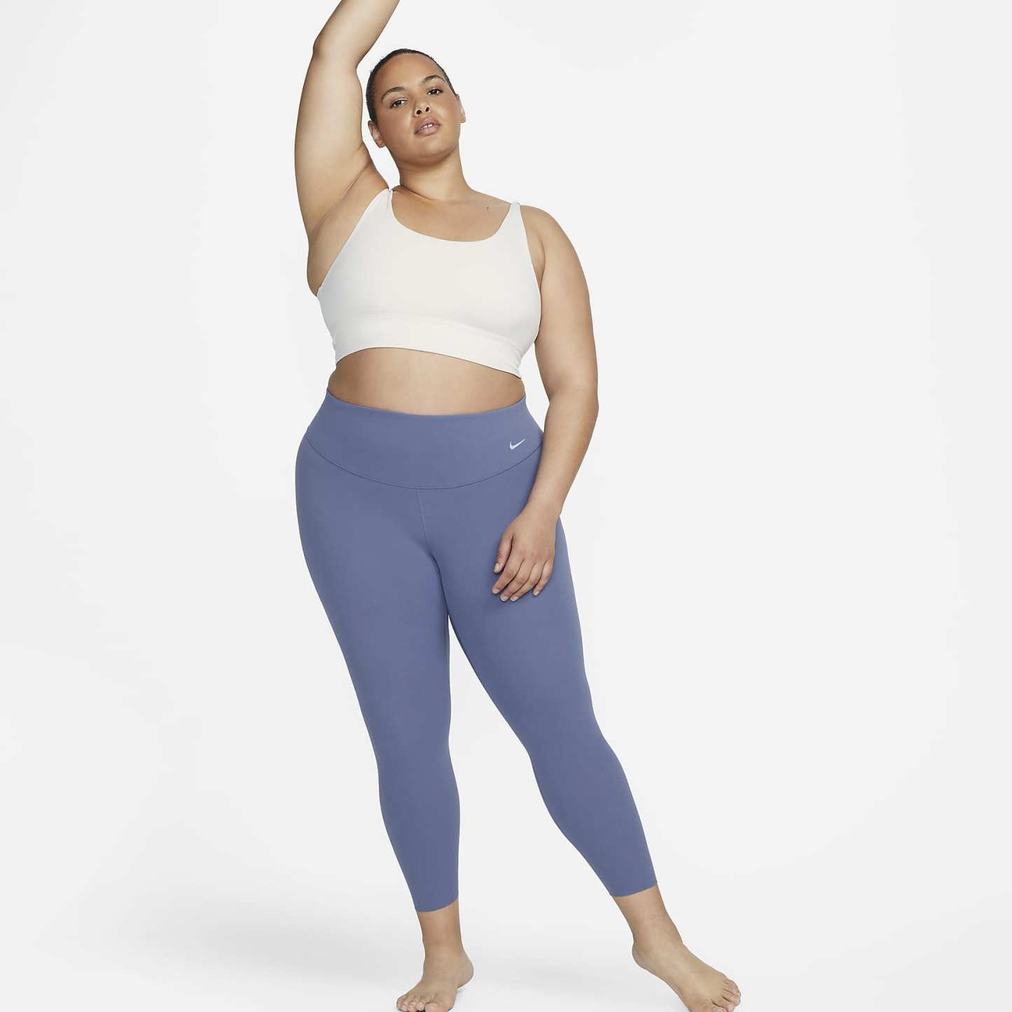 Zenvy - Women's Gentle-Support High-Waisted 7/8 Leggings (Plus Size)