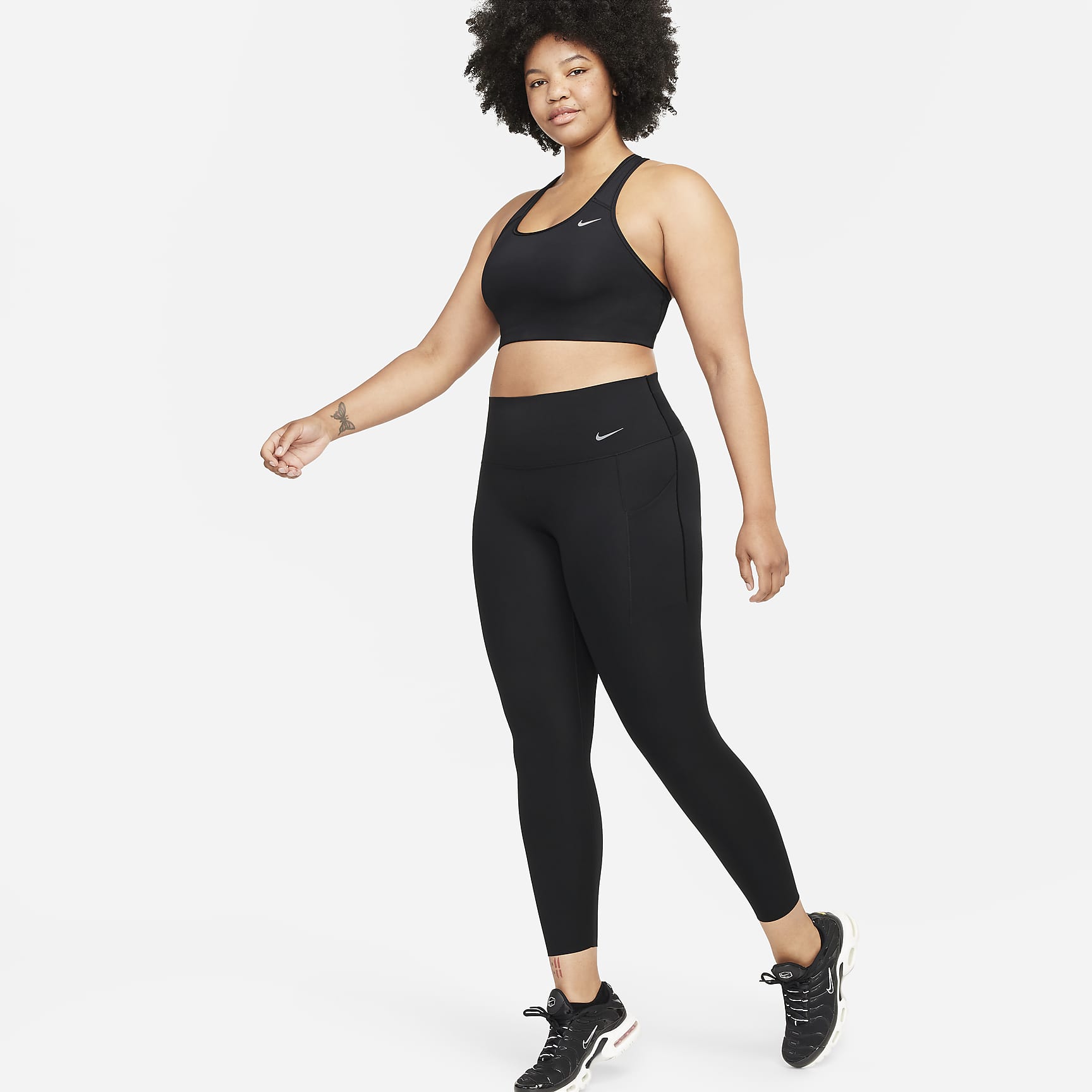 Universa - Women's Medium-Support High-Waisted 7/8 Leggings with Pockets