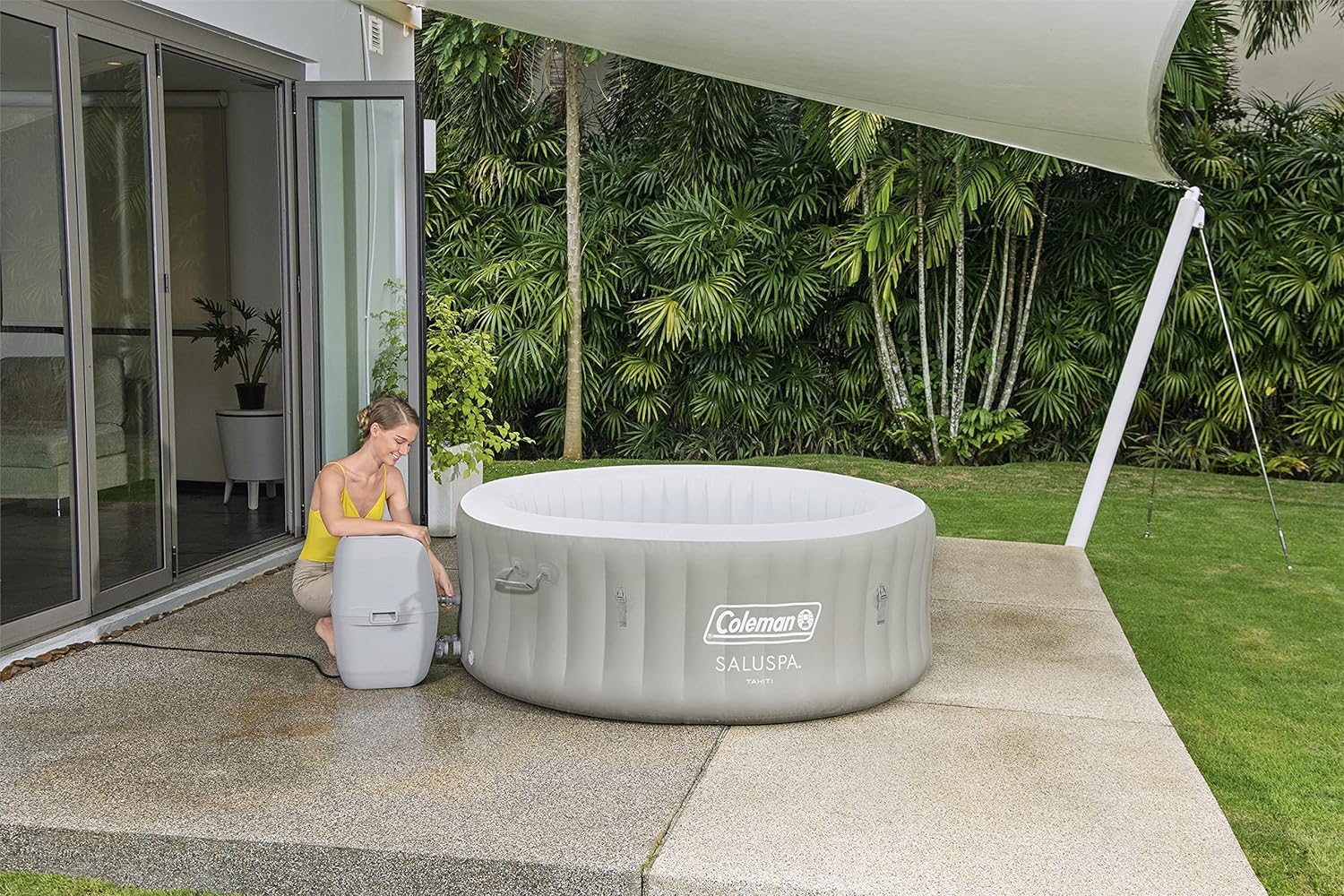 2024 New Year Hot SalePortable Outdoor Inflatable Round Hot Tu