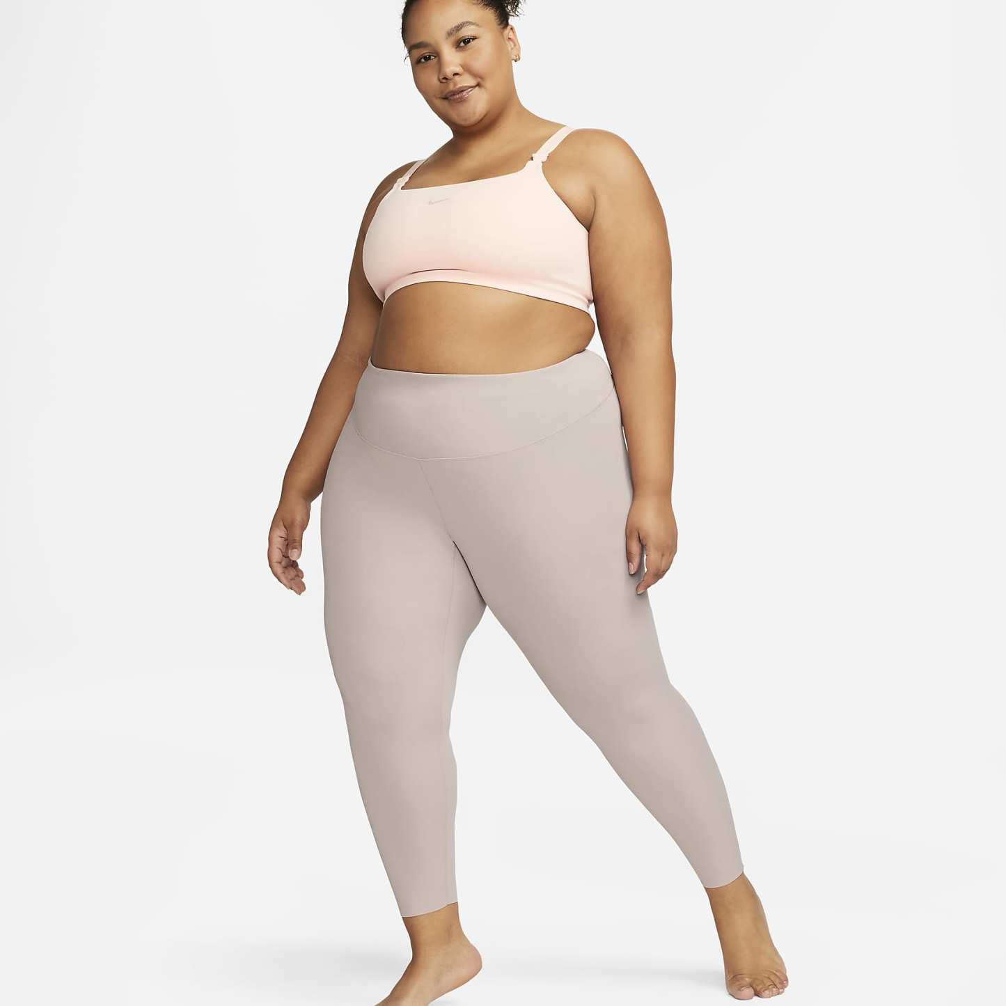 Zenvy - Women's Gentle-Support High-Waisted 7/8 Leggings (Plus Size)