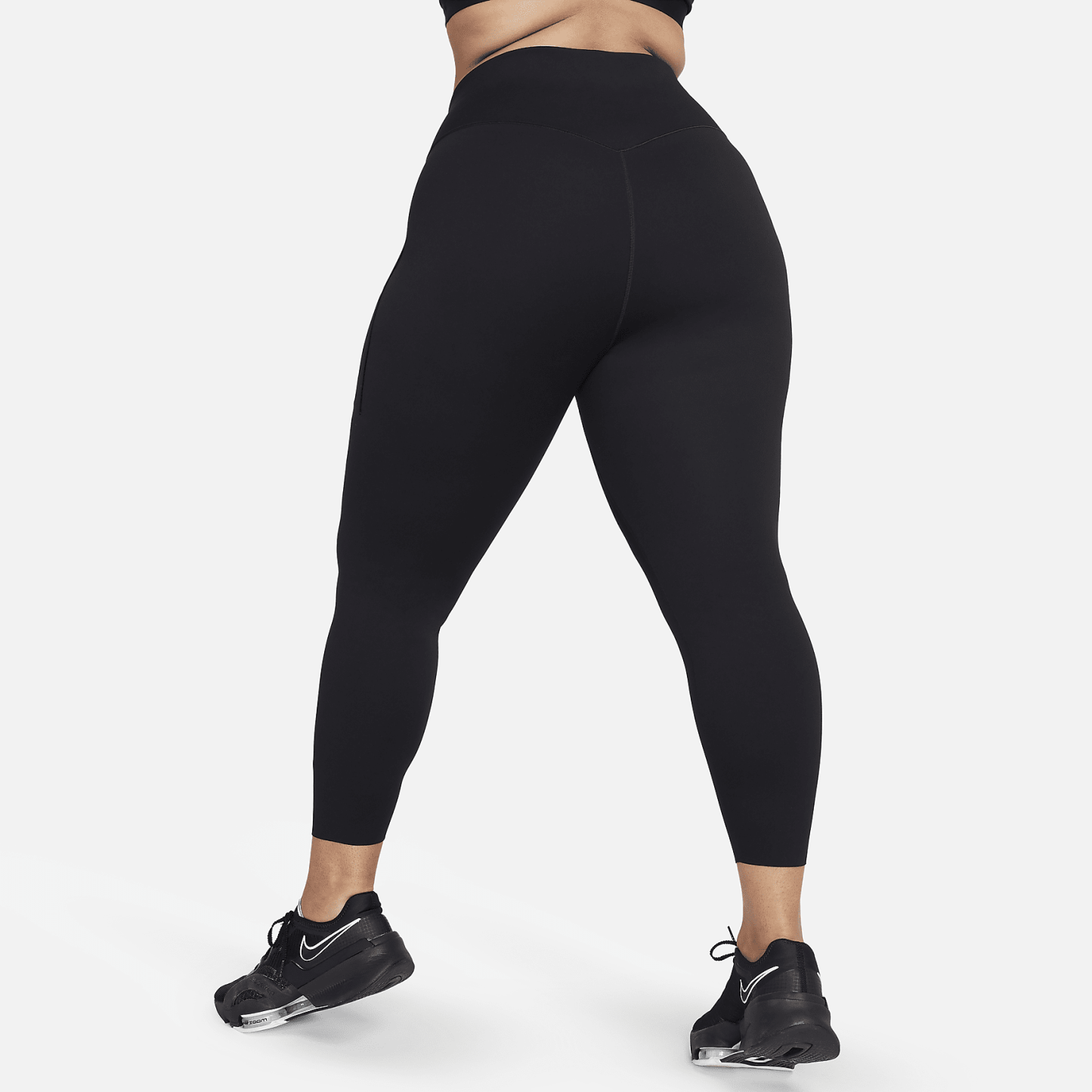 Universa - Women's Medium-Support High-Waisted 7/8 Leggings with Pockets (Plus Size)