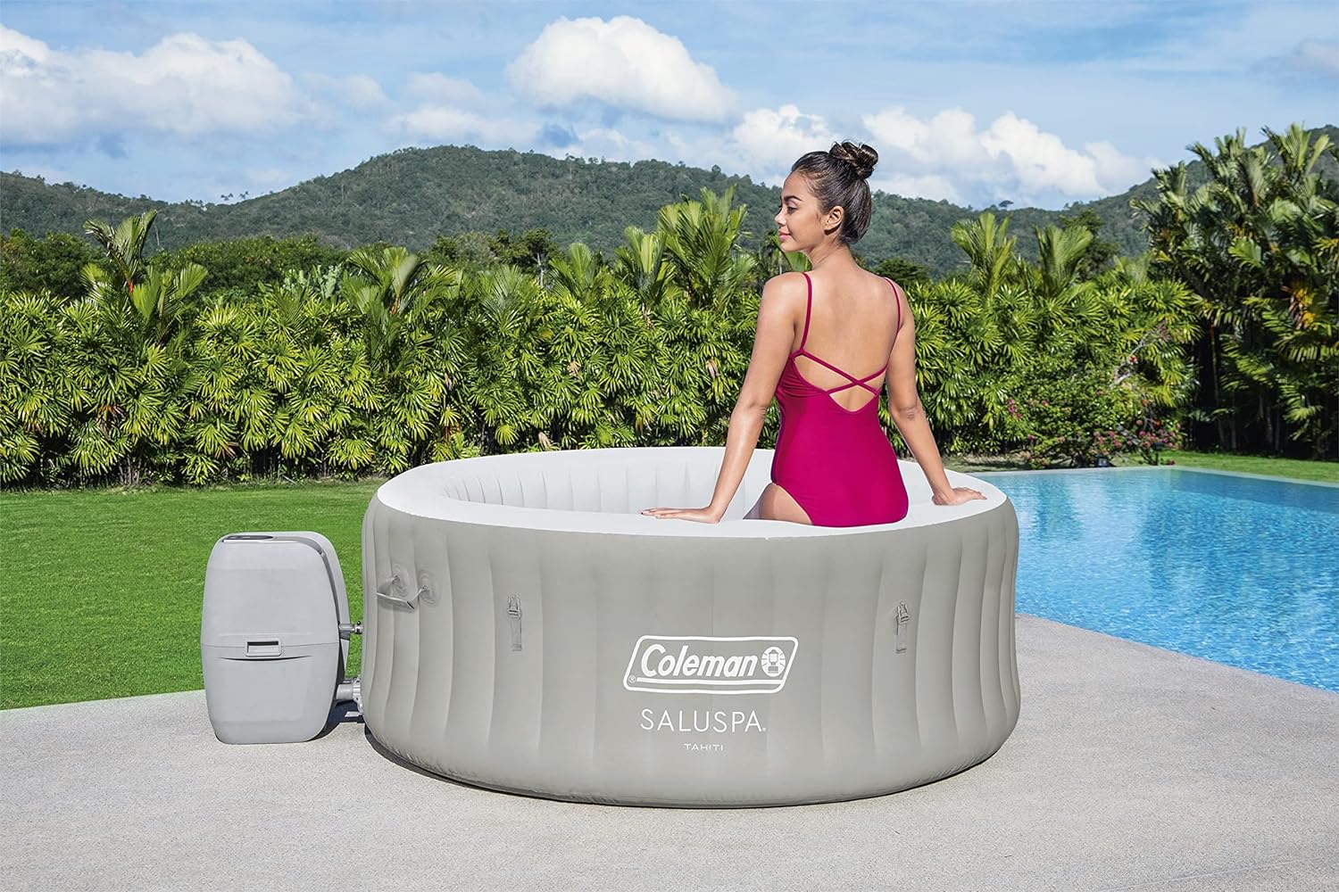 2024 New Year Hot SalePortable Outdoor Inflatable Round Hot Tu