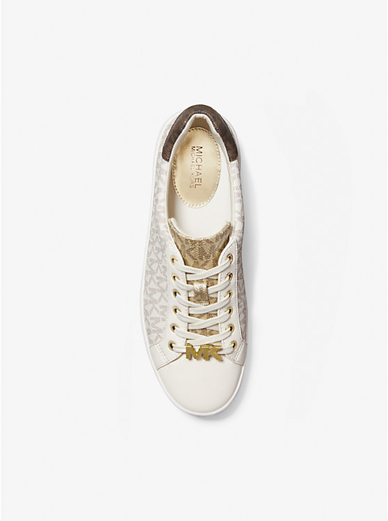 Poppy Color-Block Logo Sneaker - VANILLA