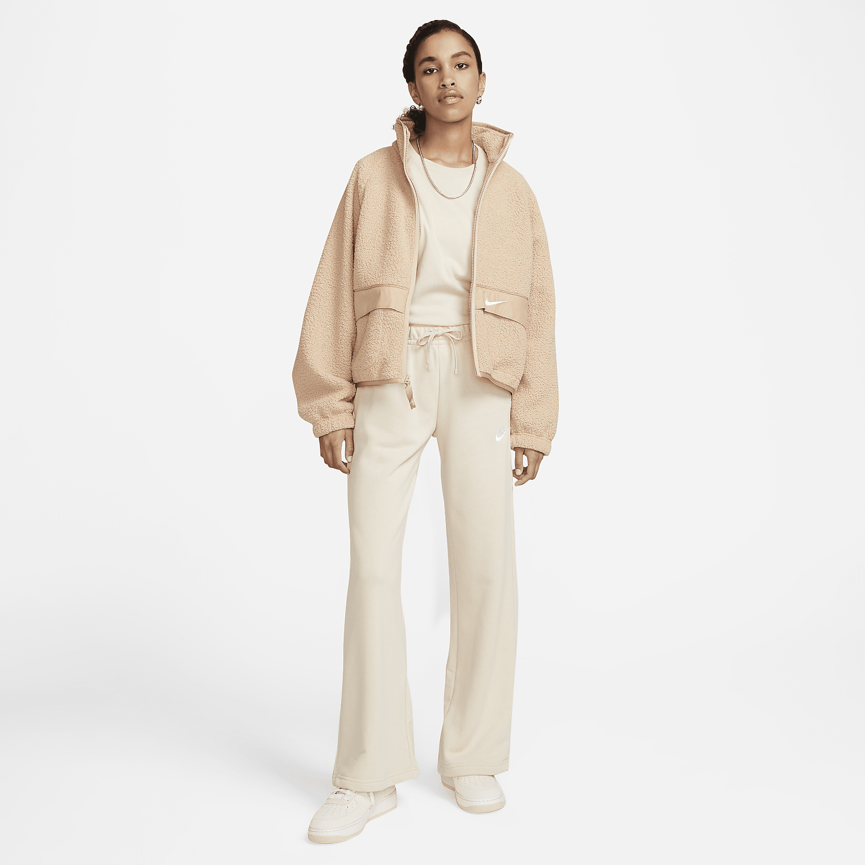 Sportswear Club Fleece - Women's Mid-Rise Wide-Leg Sweatpants