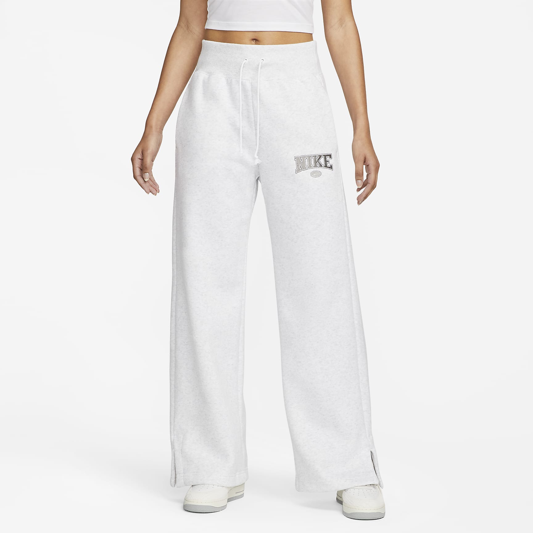 Sportswear Phoenix Fleece - Women's High-Waisted Wide-Leg Sweatpants