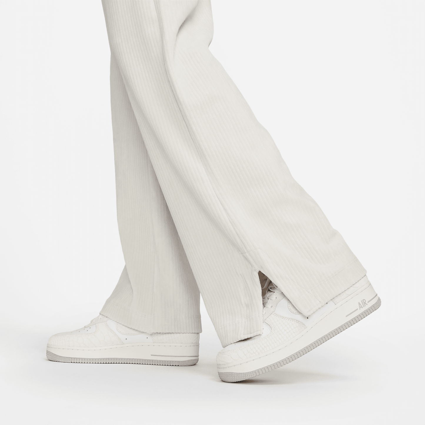 Sportswear - Women's Velour Wide-Leg Pants