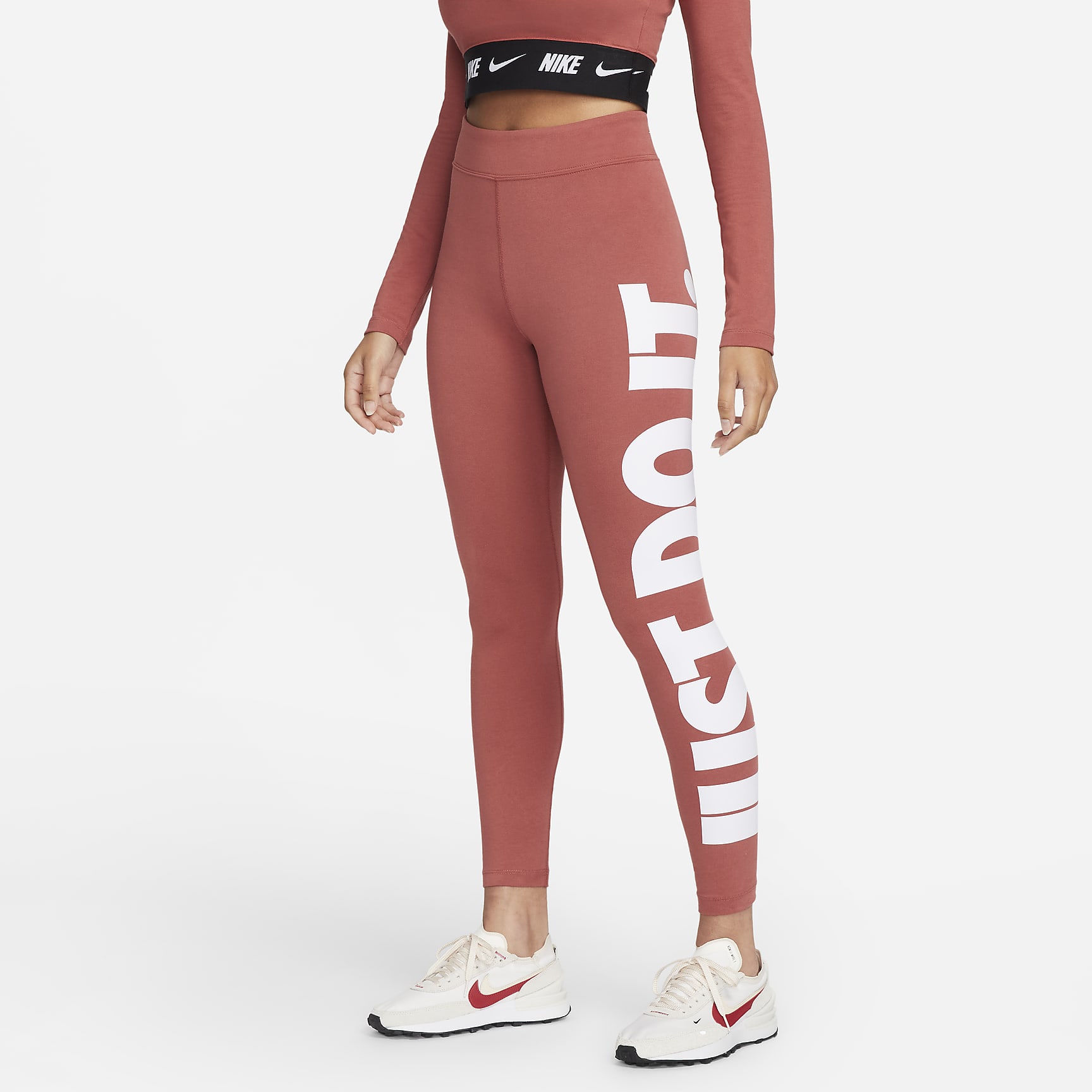 Sportswear Essential - Women's High-Waisted Graphic Leggings