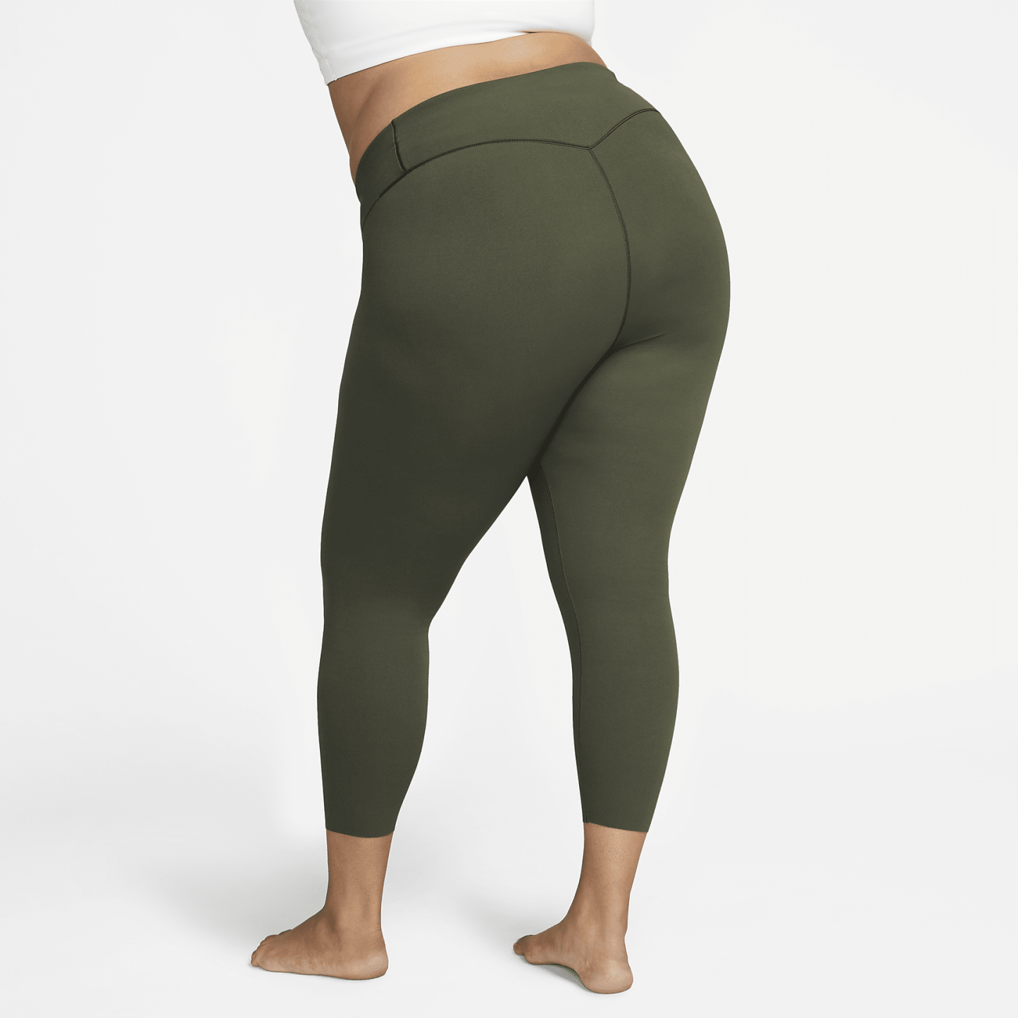 Zenvy - Women's Gentle-Support High-Waisted 7/8 Leggings (Plus Size)