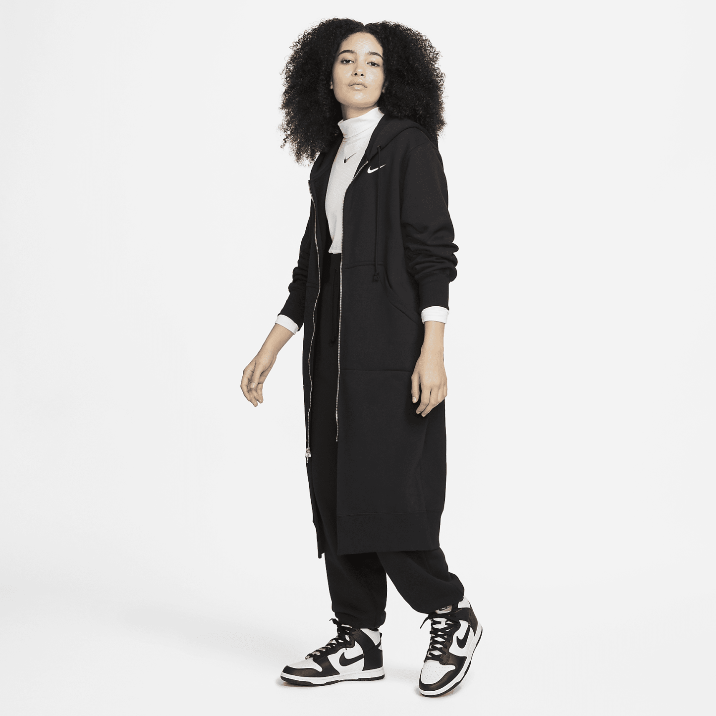 Sportswear Phoenix Fleece - Women's Oversized Long Full-Zip Hoodie
