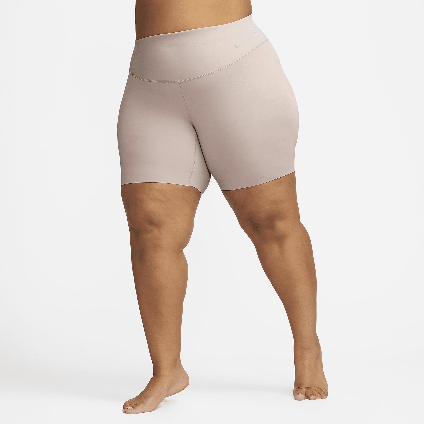 Zenvy - Women's Gentle-Support High-Waisted 8" Biker Shorts (Plus Size)