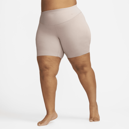 Zenvy - Women's Gentle-Support High-Waisted 8" Biker Shorts (Plus Size)