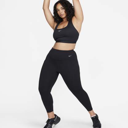 Universa - Women's Medium-Support High-Waisted 7/8 Leggings with Pockets (Plus Size)