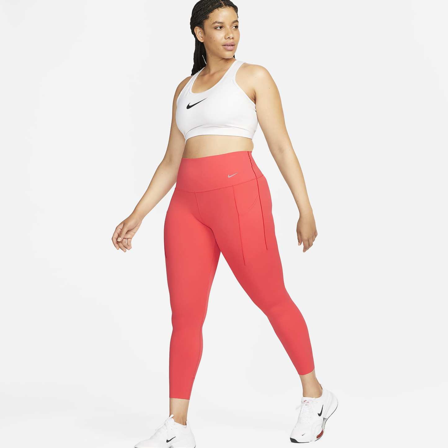 Universa - Women's Medium-Support High-Waisted 7/8 Leggings with Pockets